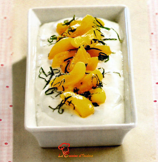 Fromage blanc aux abricots