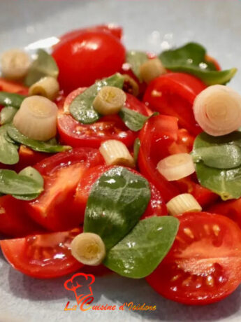 Salade de pourpier et tomates cerises