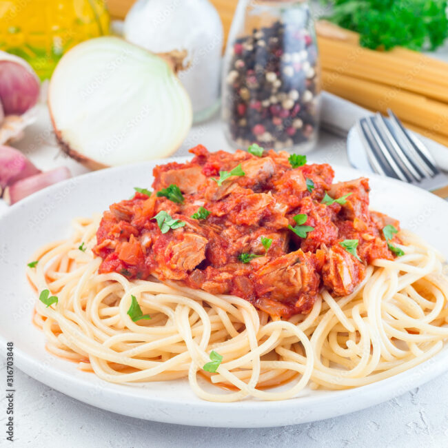 Spaghetti au thon