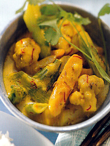 Curry de légumes au lait de coco