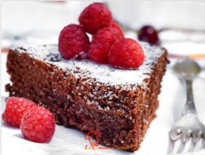 Gâteau chocolat framboise cuit à la poêle