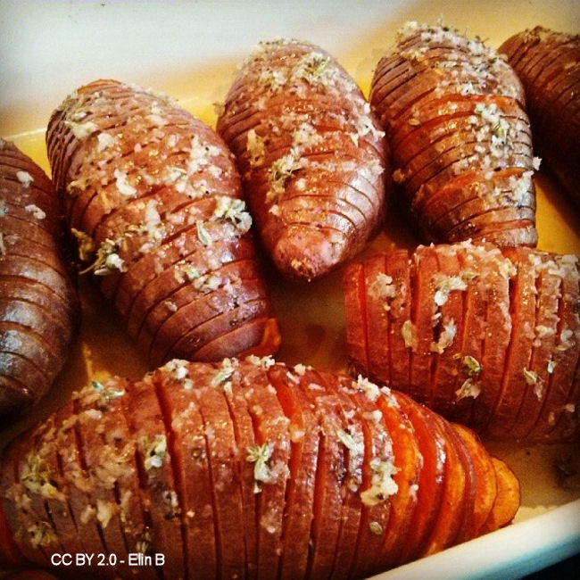 Patates douces Hasselback
