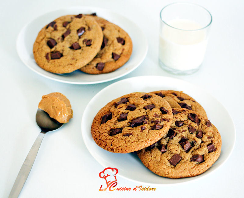 Cookies 3 chocolats au beurre de cacahouète