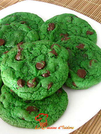 Cookies à la menthe et au chocolat