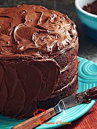 Gâteau géant au chocolat
